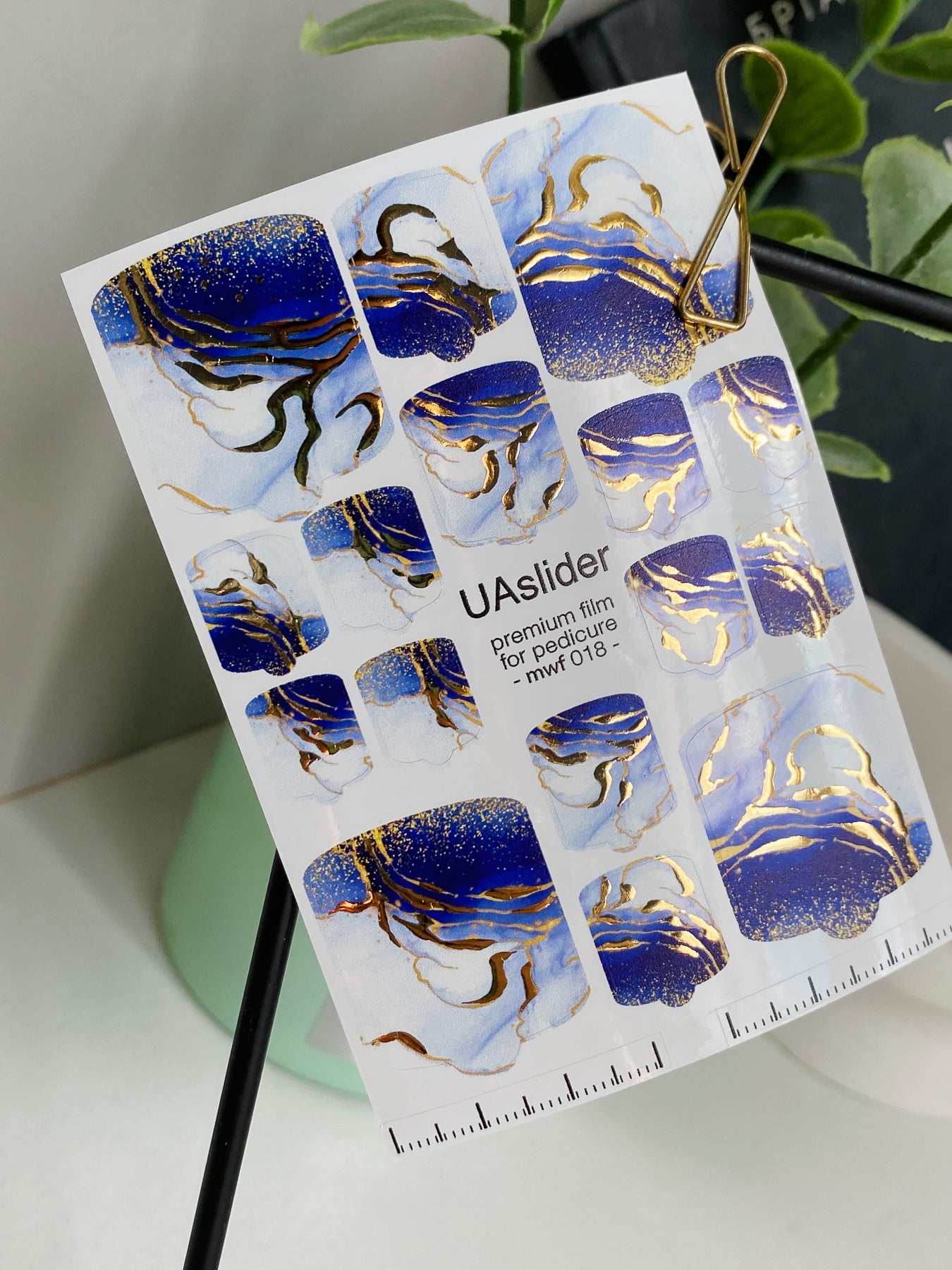 Pedicure nail wrap films mwf-018