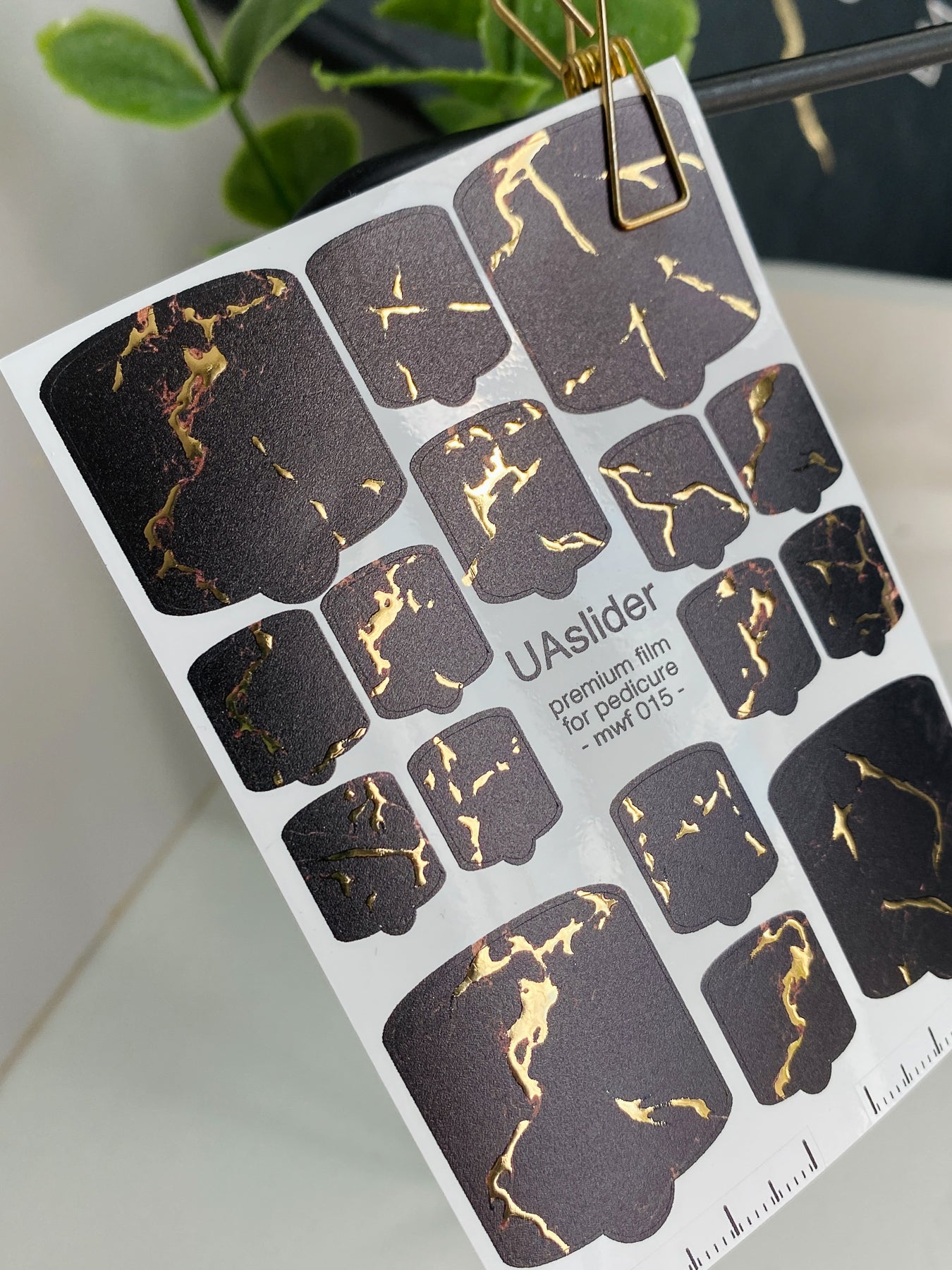 Pedicure nail wrap films mwf-015