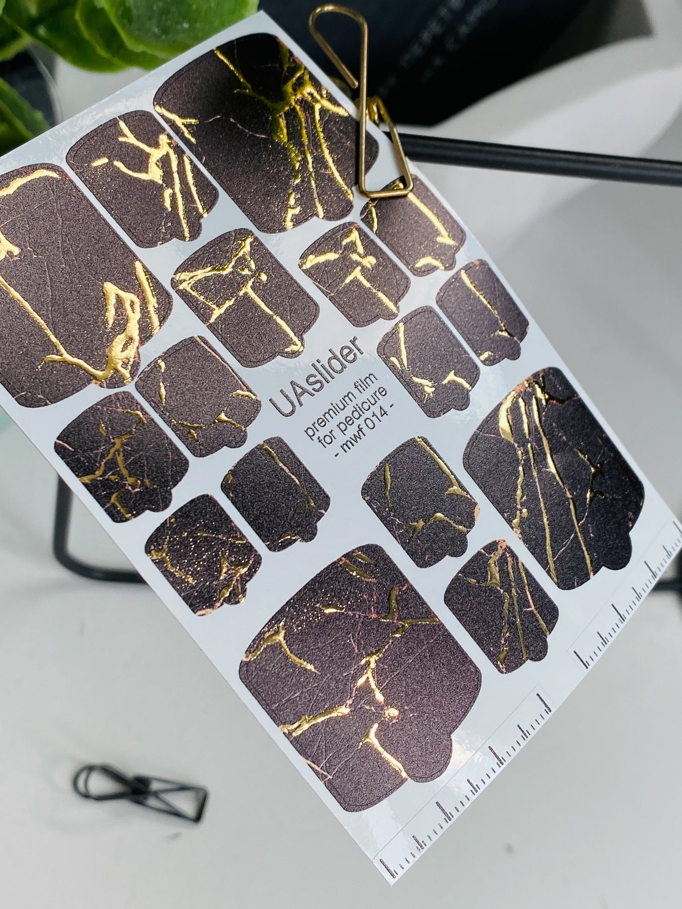Pedicure nail wrap films mwf-014