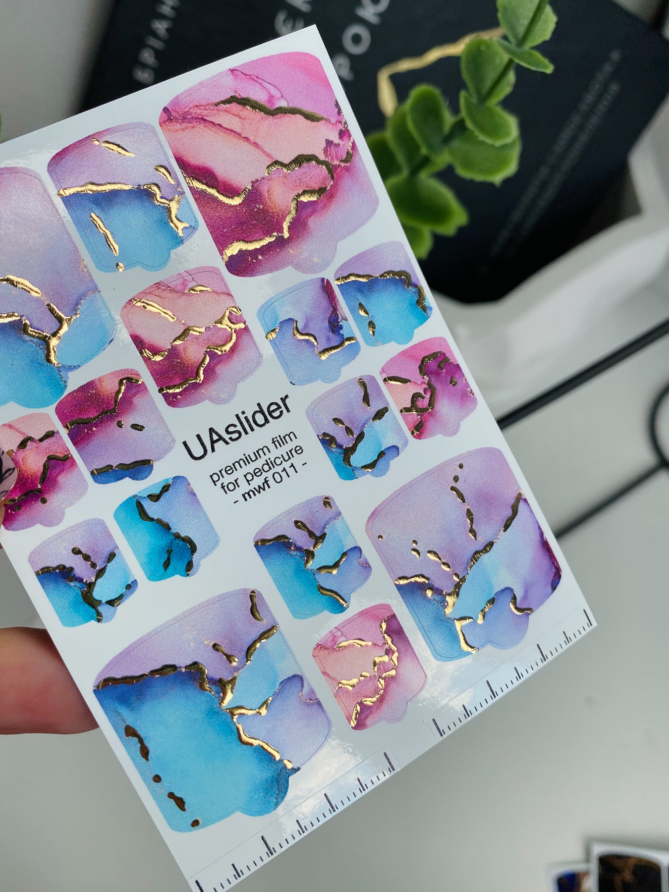 Pedicure nail wrap films mwf-011