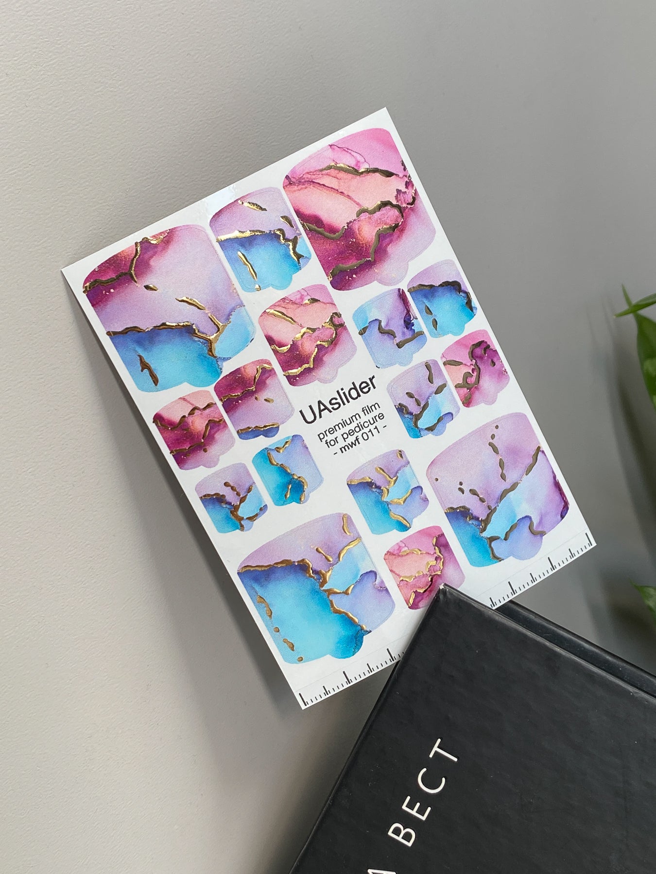 Pedicure nail wrap films mwf-011