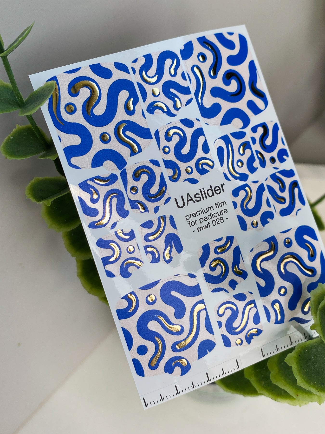 Pedicure nail wrap films mwf-028