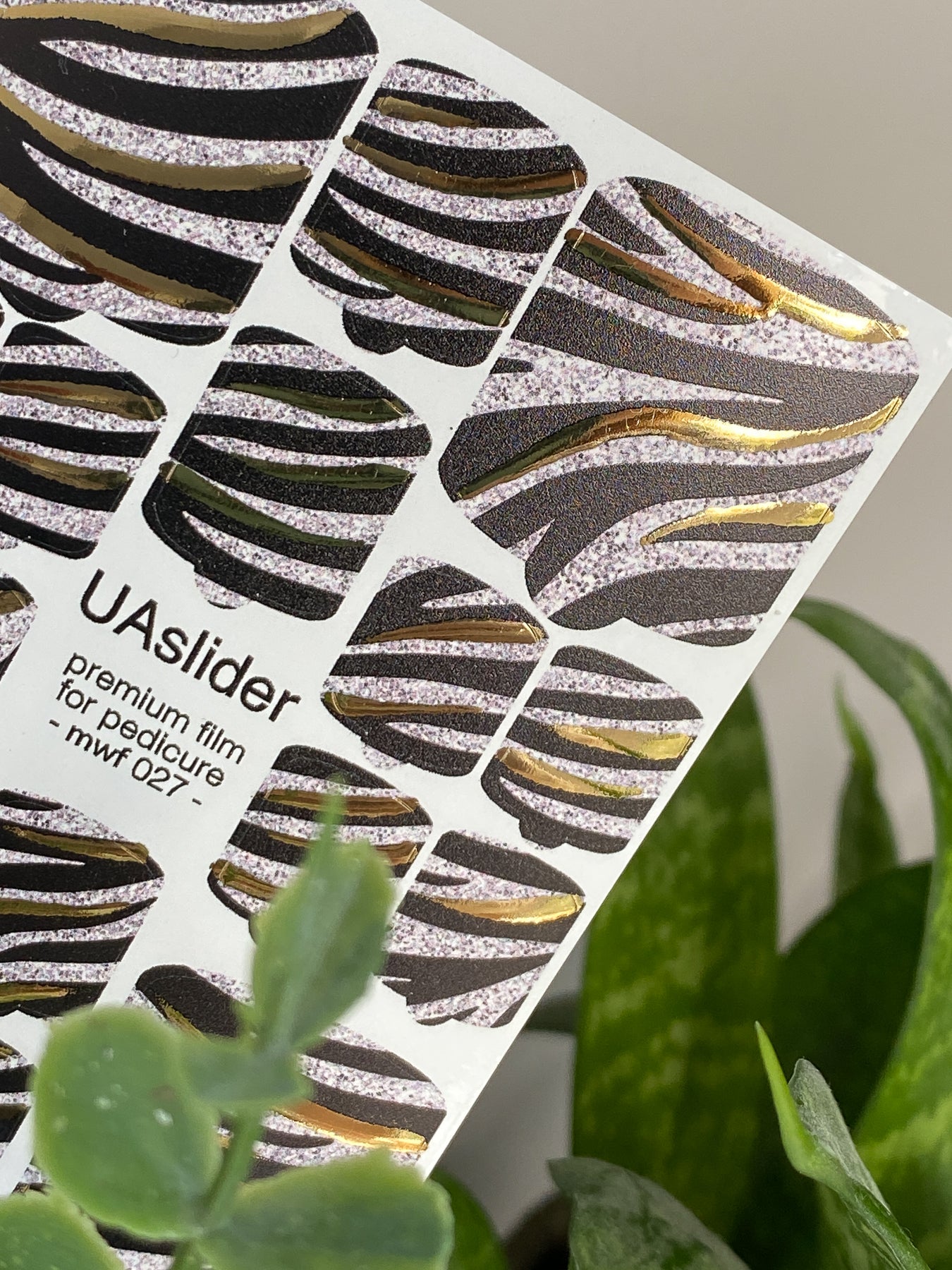 Pedicure nail wrap films mwf-027