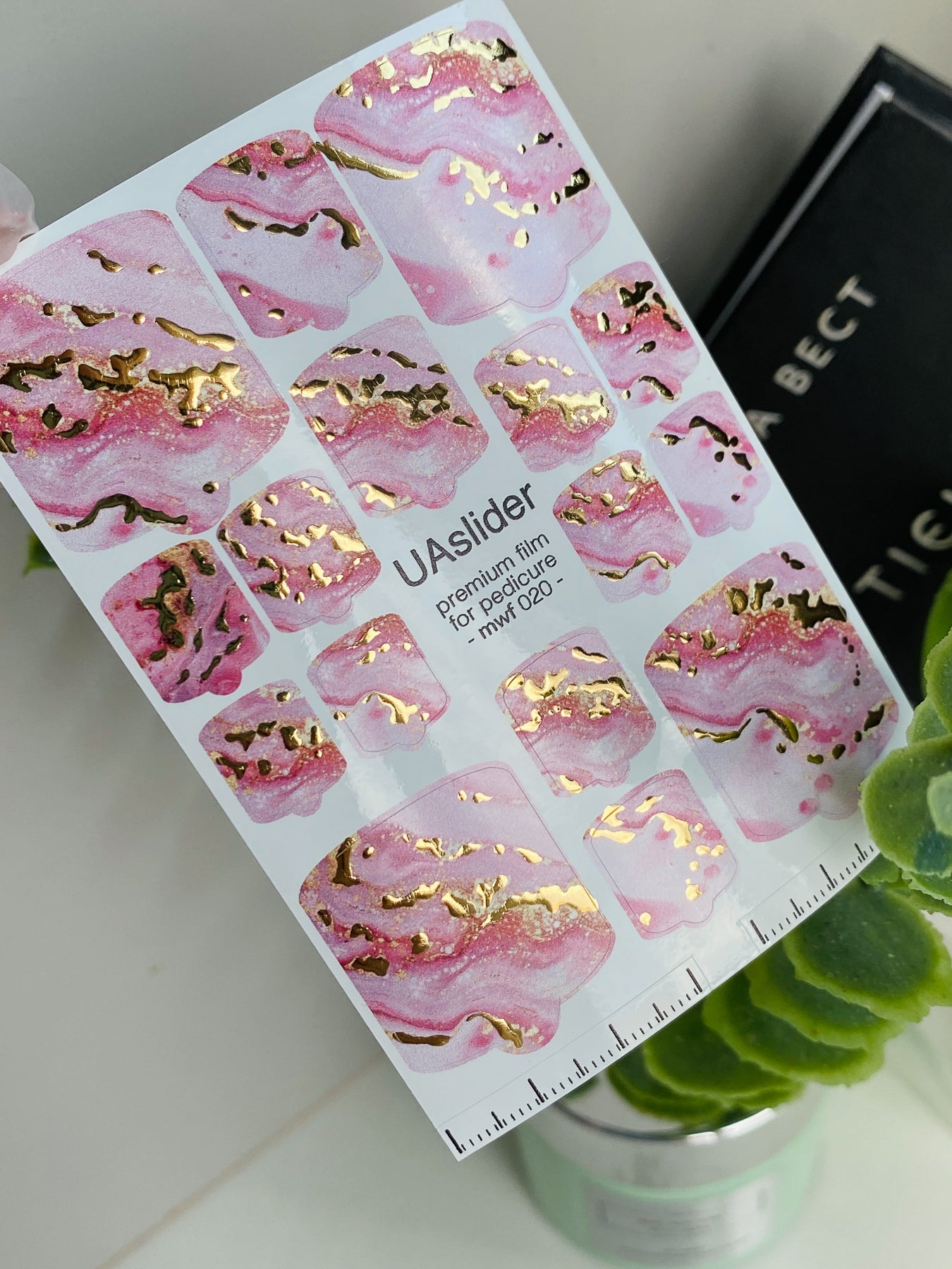 Pedicure nail wrap films mwf-020