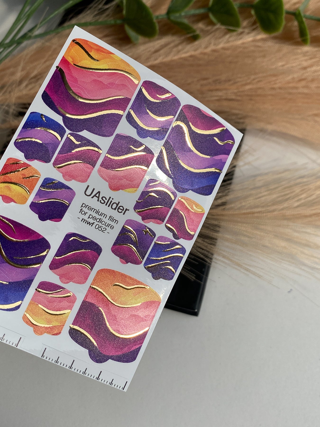 Pedicure nail wrap films mwf-052