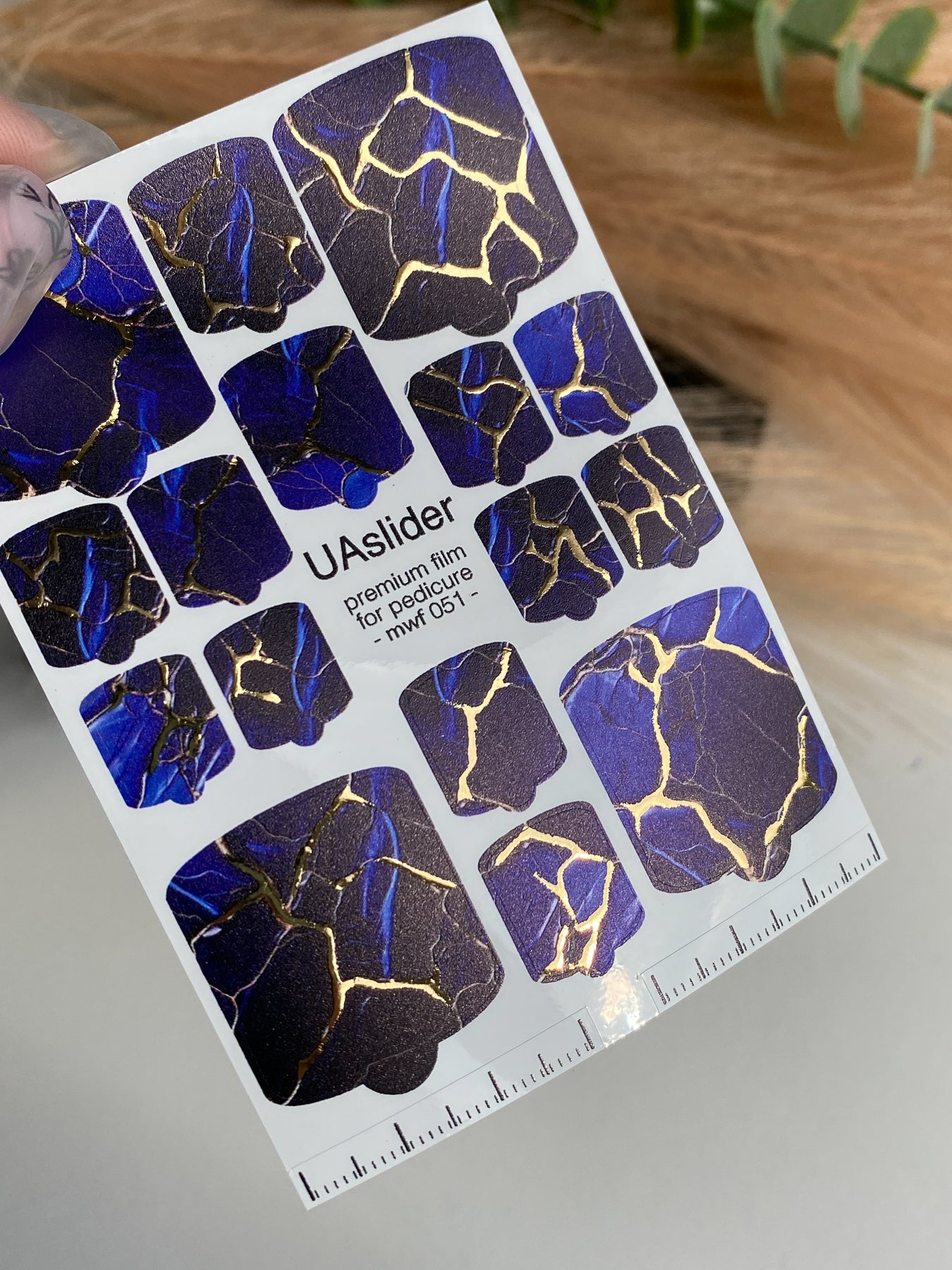 Pedicure nail wrap films mwf-051