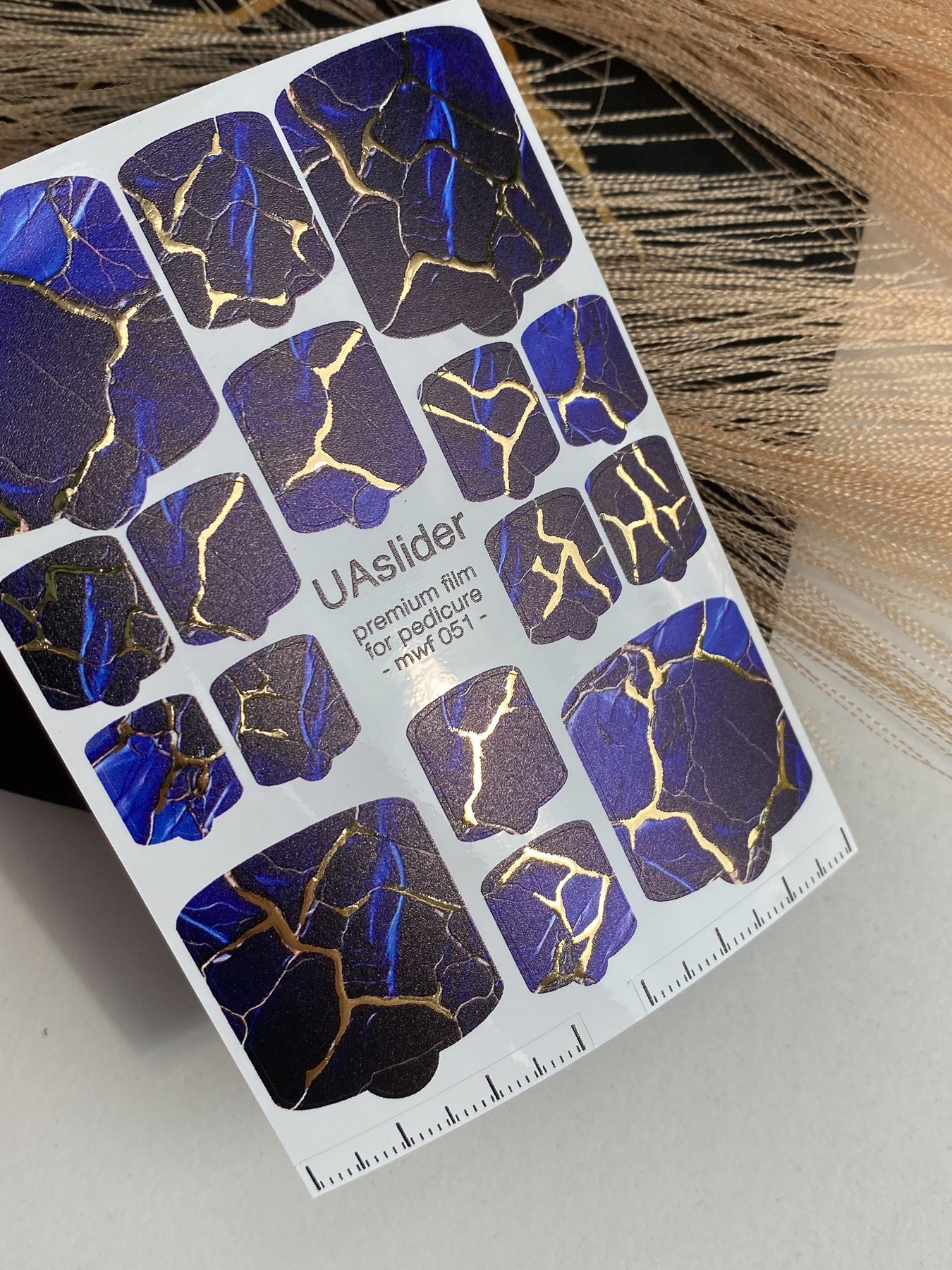 Pedicure nail wrap films mwf-051