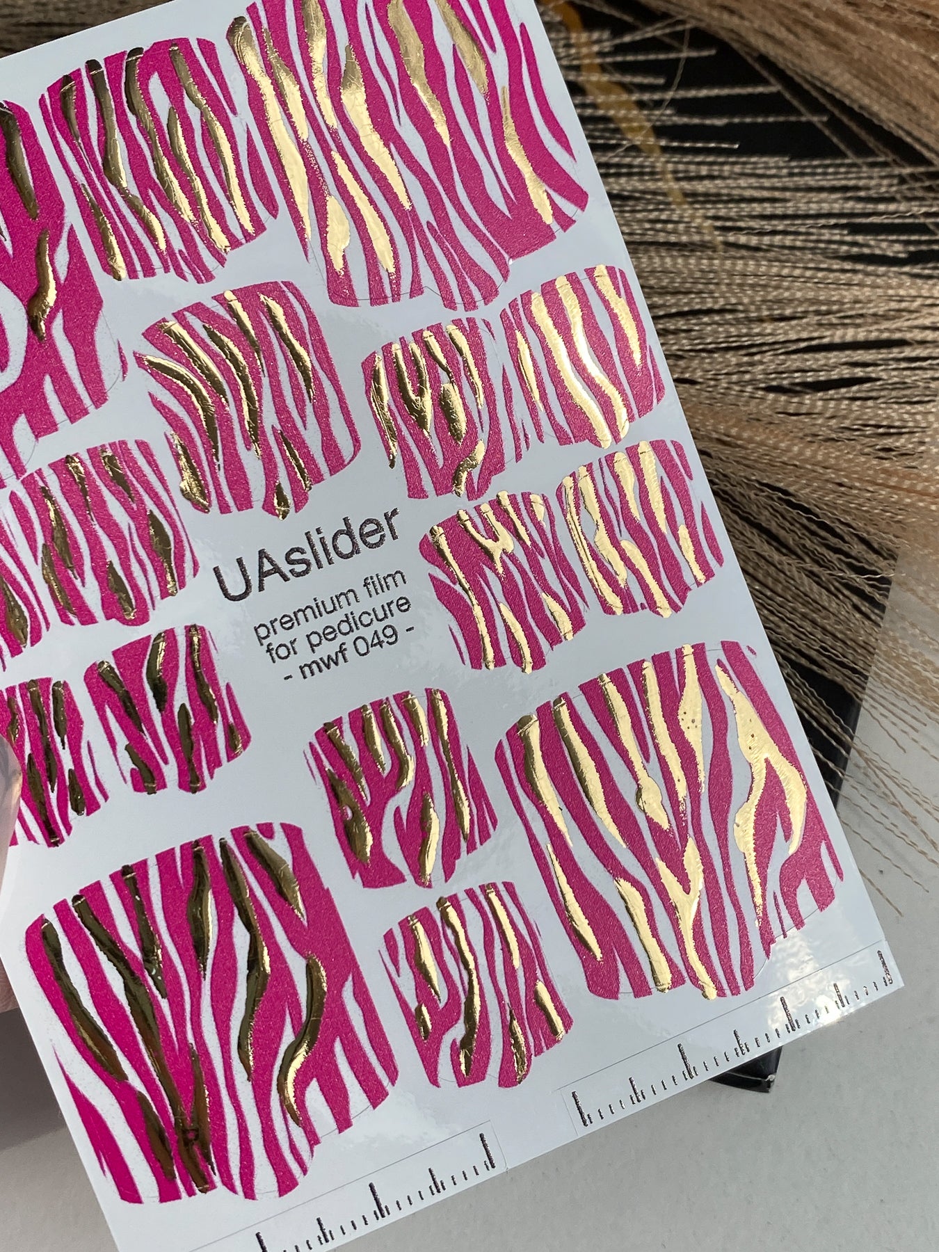 Pedicure nail wrap films mwf-049