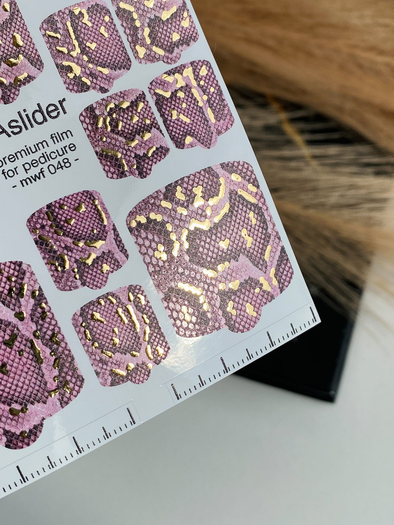 Pedicure nail wrap films mwf-048