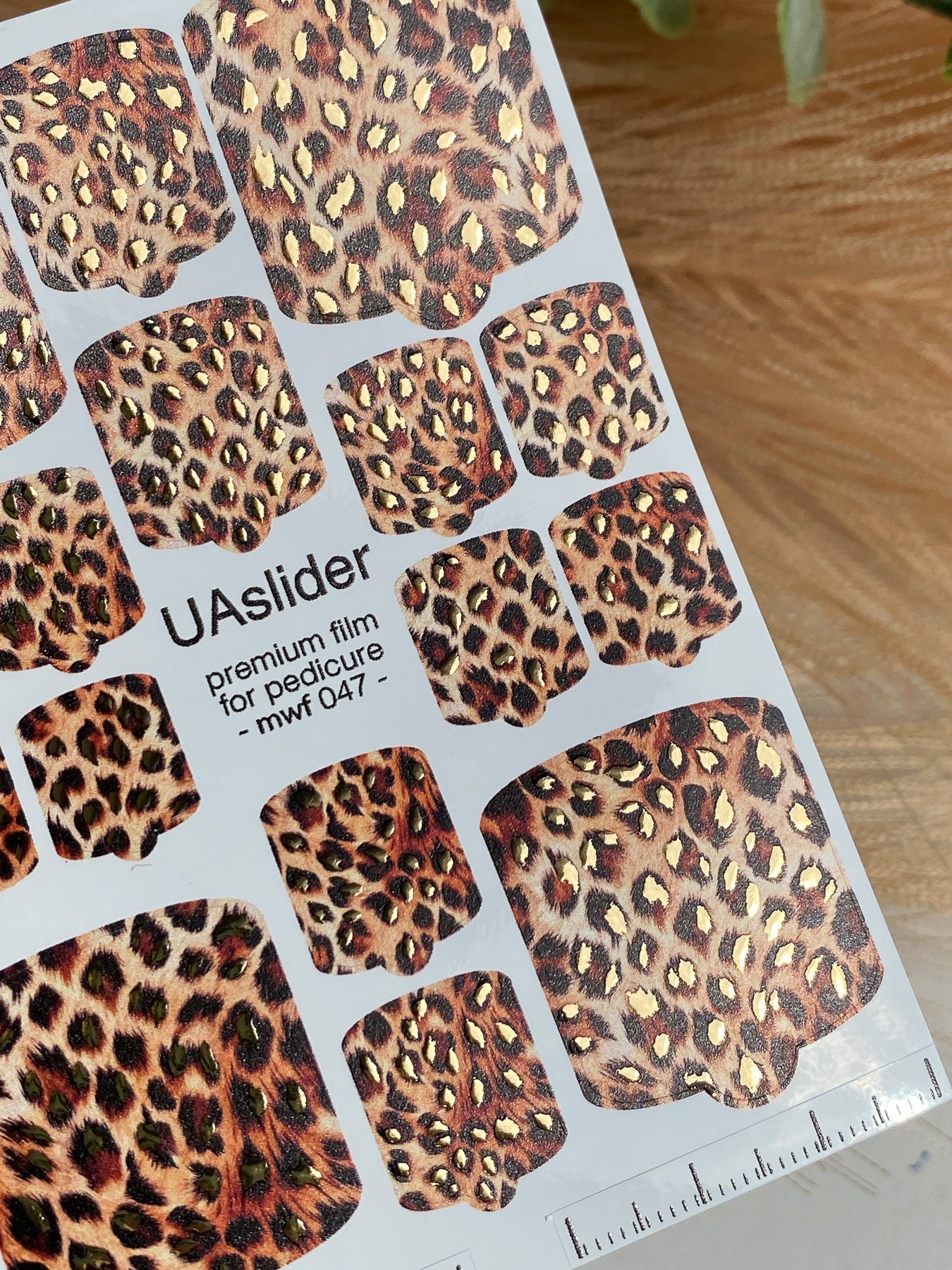 Pedicure nail wrap films mwf-047