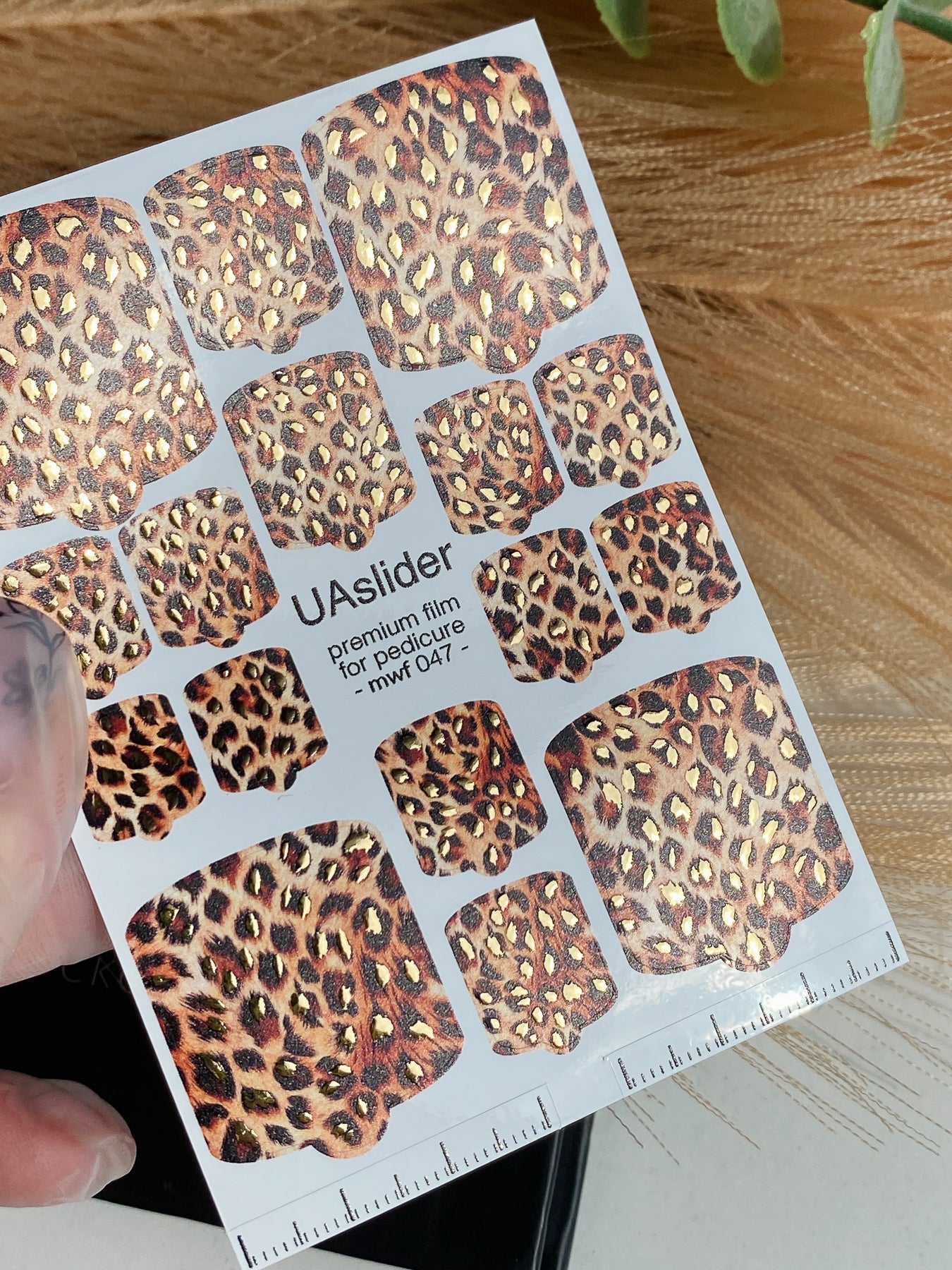 Pedicure nail wrap films mwf-047
