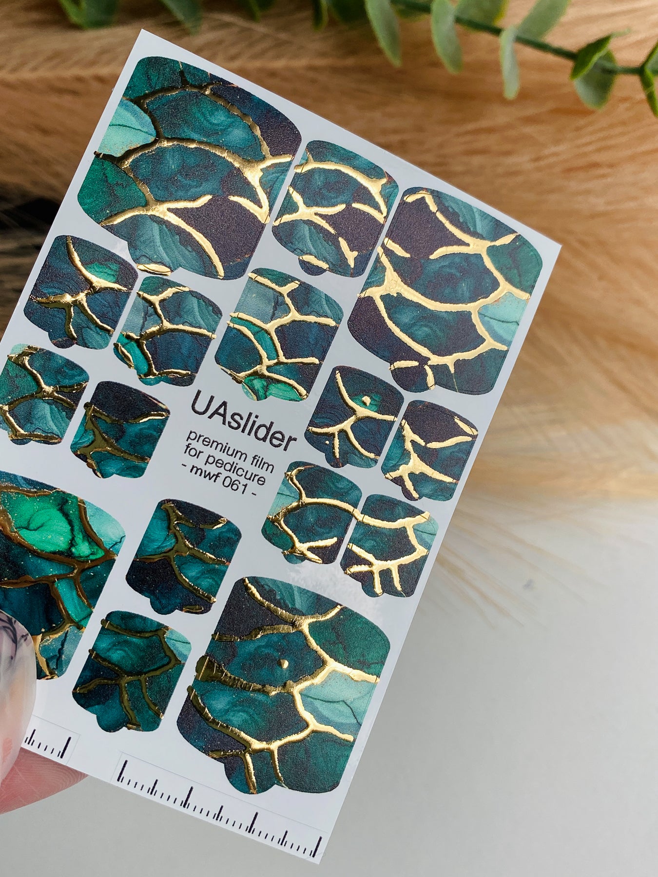 Pedicure nail wrap films mwf-061
