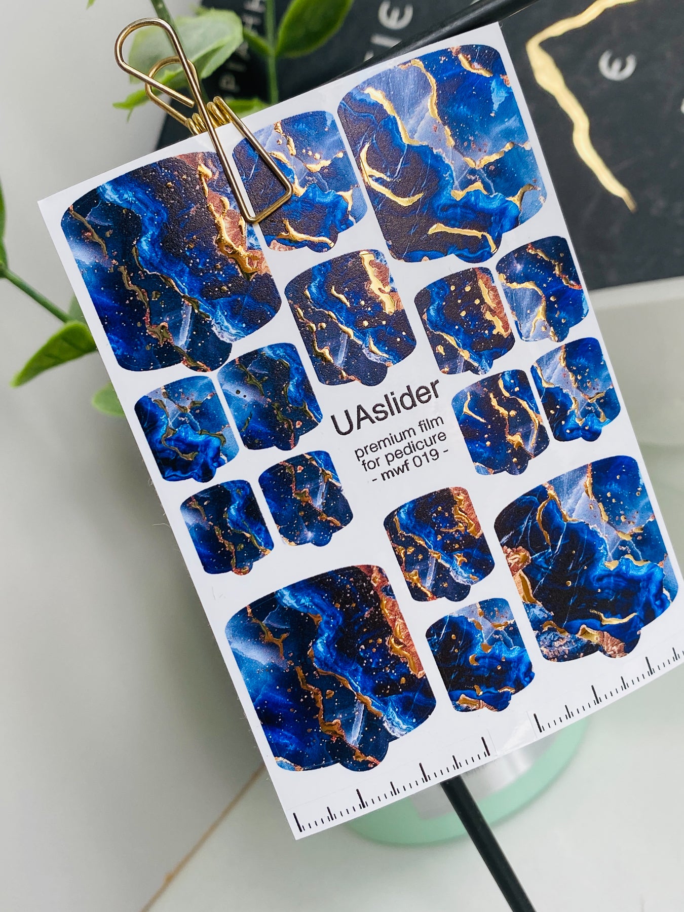 Pedicure nail wrap films mwf-019