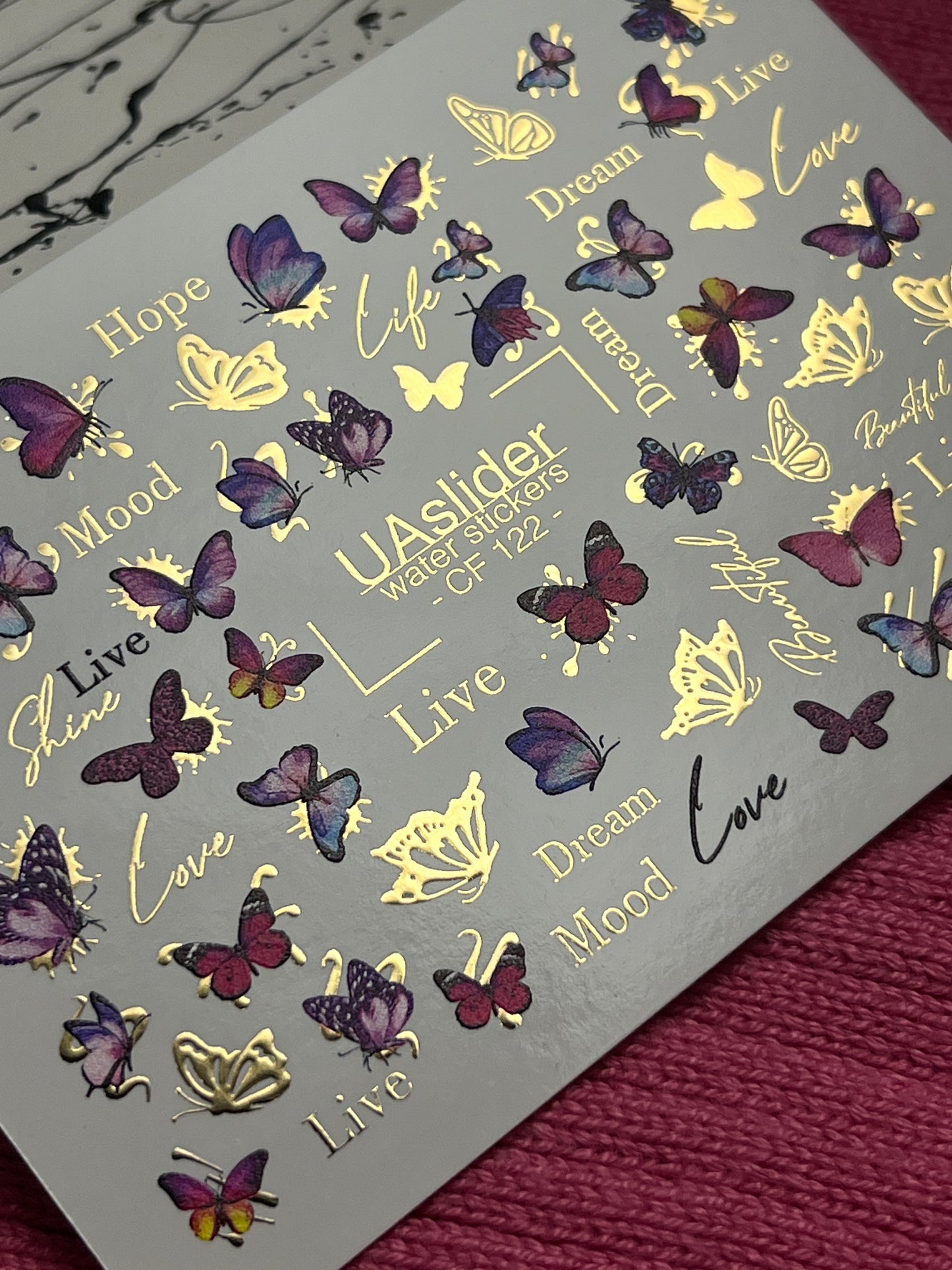 Nail Water Decal CF-122