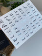 Nail Water Decal CF-389