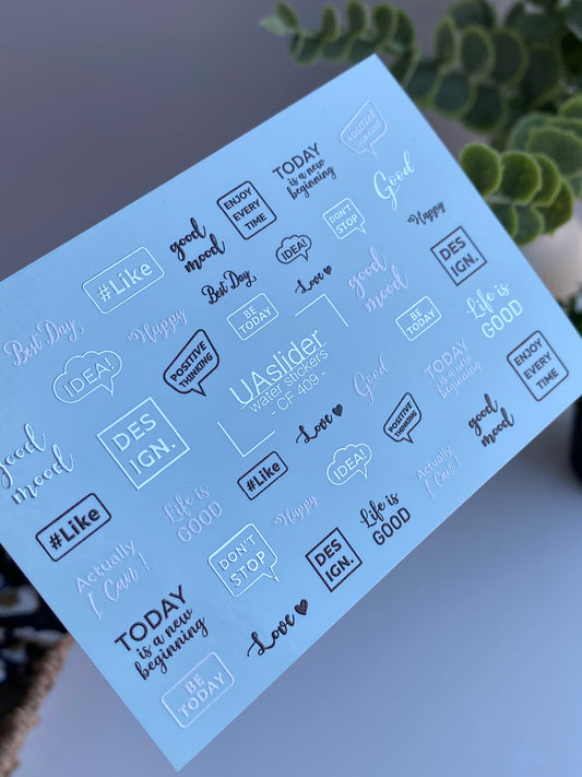 Nail Water Decal CF-409
