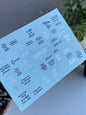 Nail Water Decal CF-410