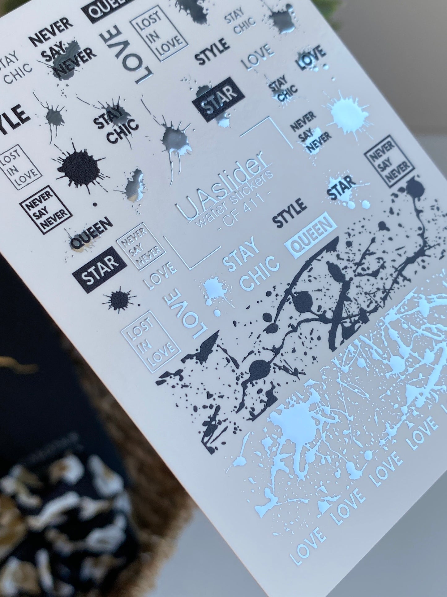 Nail Water Decal CF-411