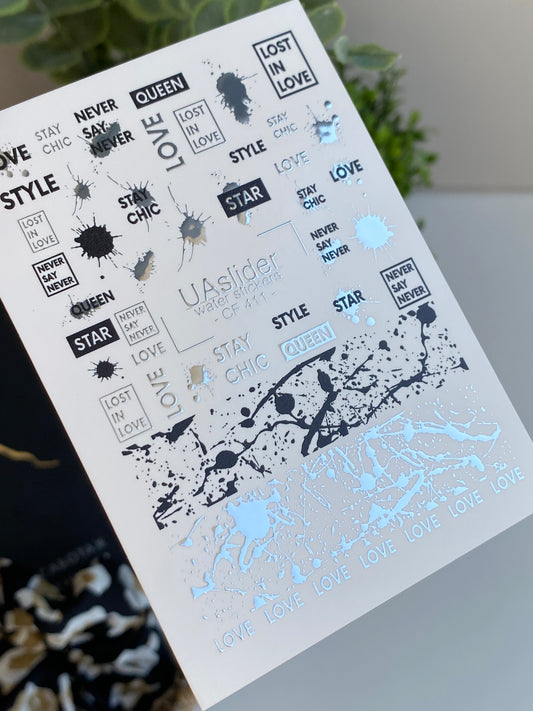 Nail Water Decal CF-411