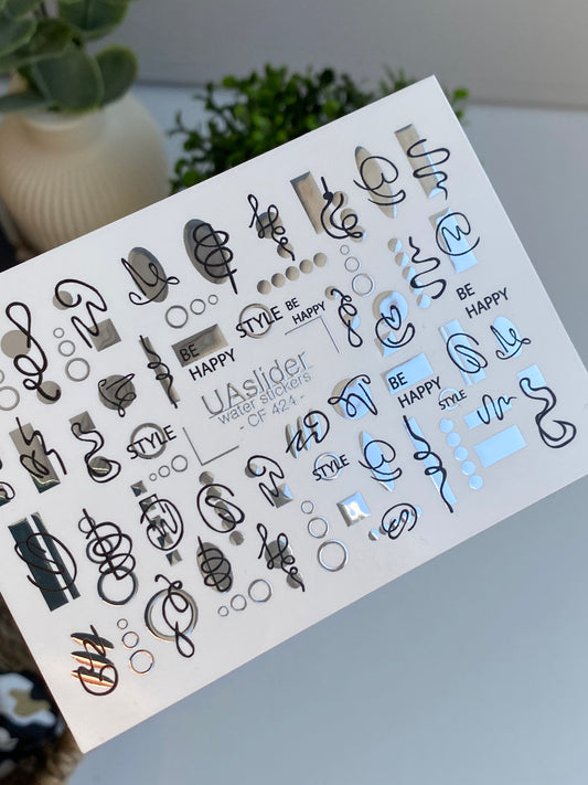 Nail Water Decal CF-424