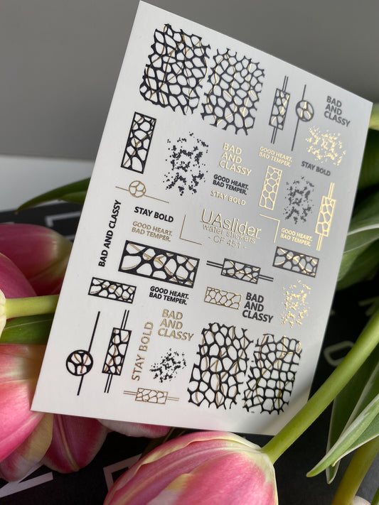 Nail Water Decal CF-451