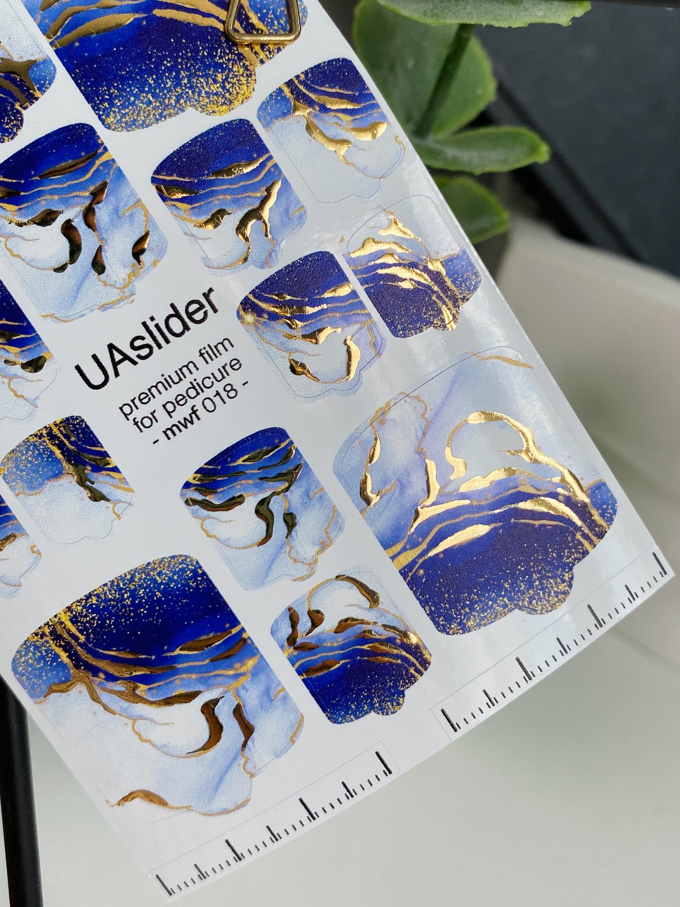 Pedicure nail wrap films mwf-018