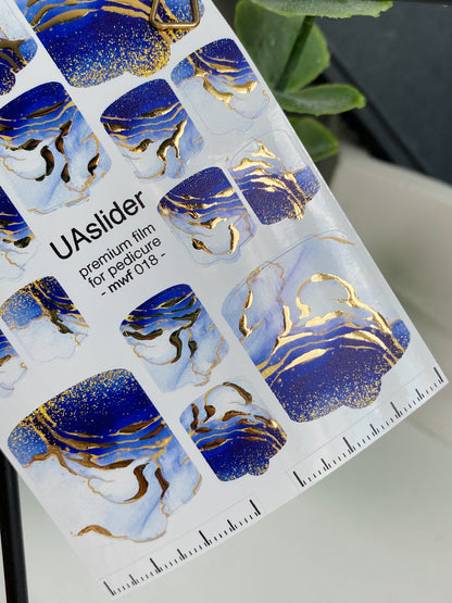 Pedicure nail wrap films mwf-018