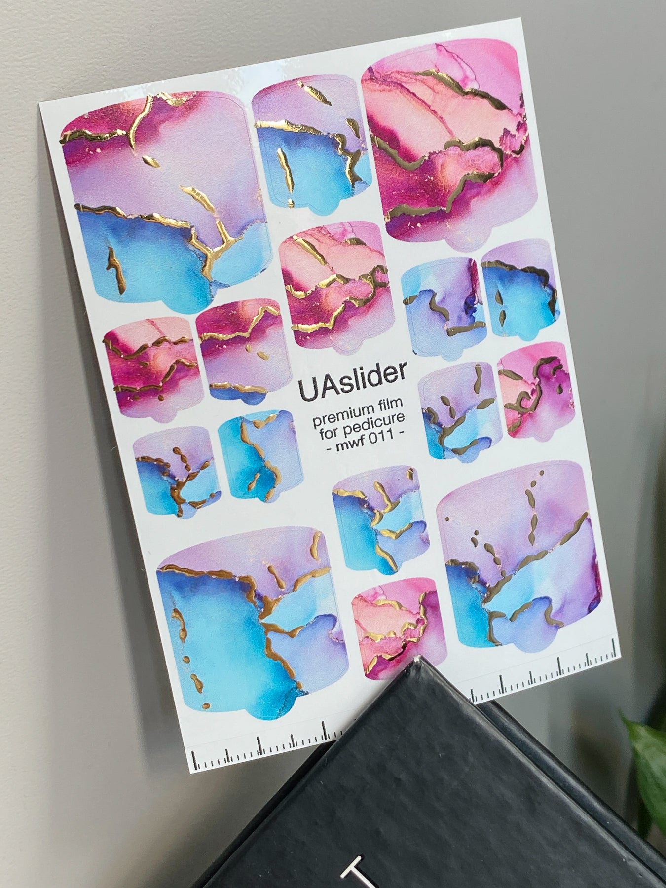 Pedicure nail wrap films mwf-011
