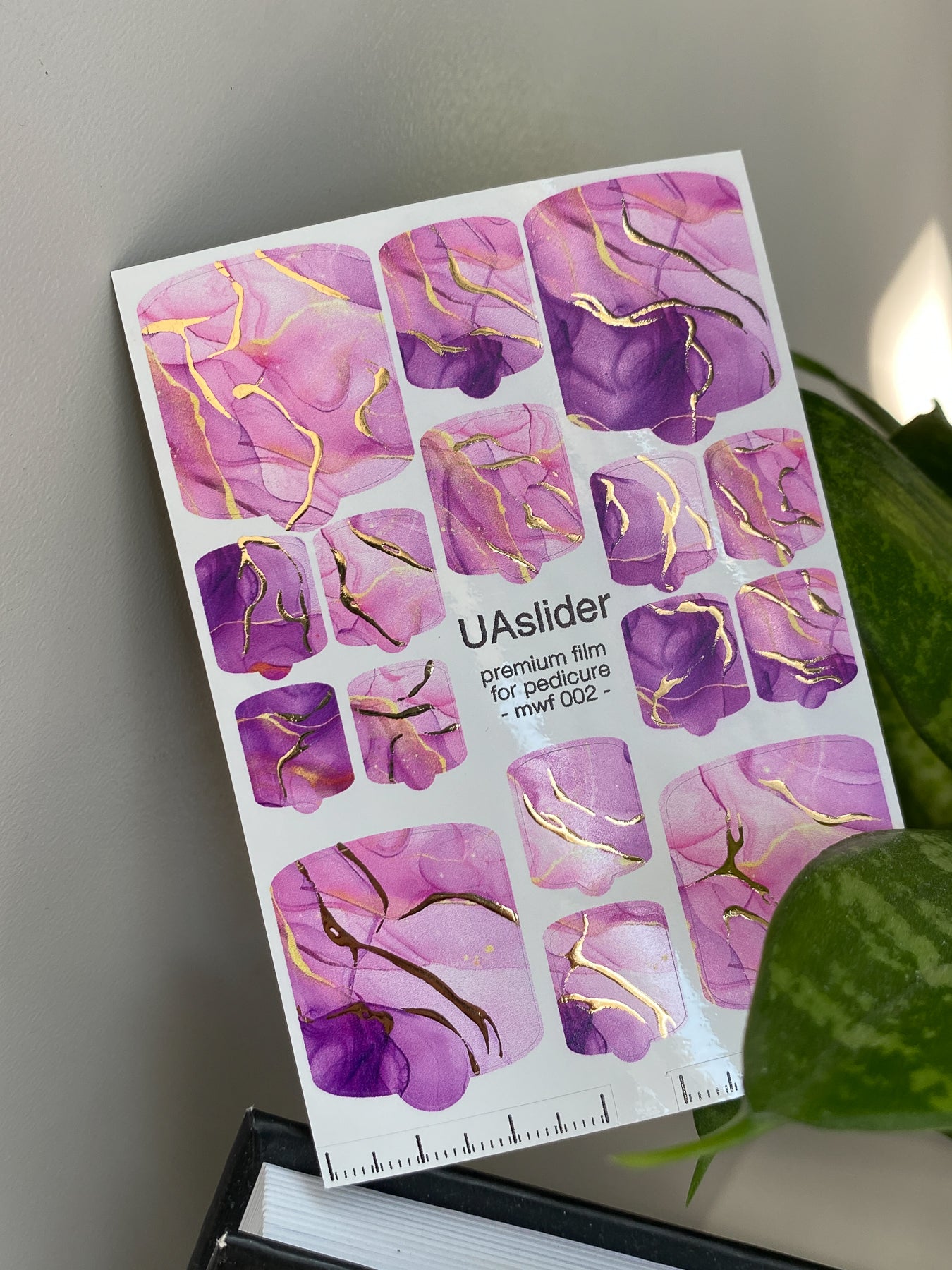 Pedicure nail wrap films mwf-002