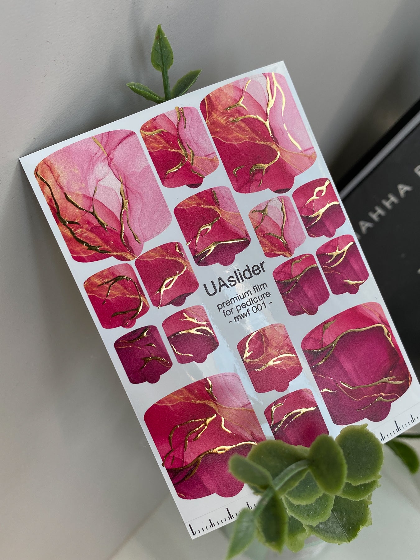Pedicure nail wrap films mwf-001
