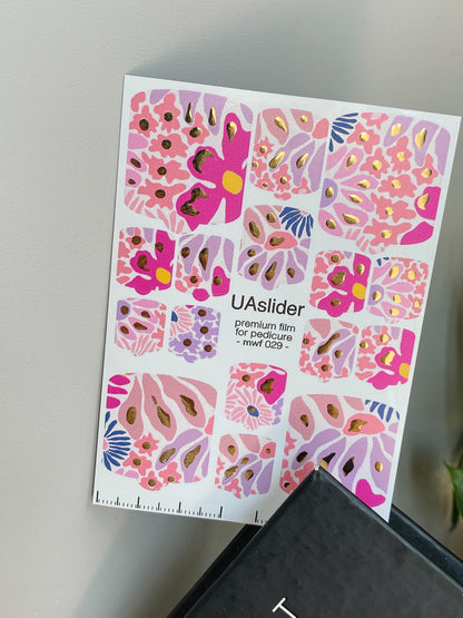 Pedicure nail wrap films mwf-029
