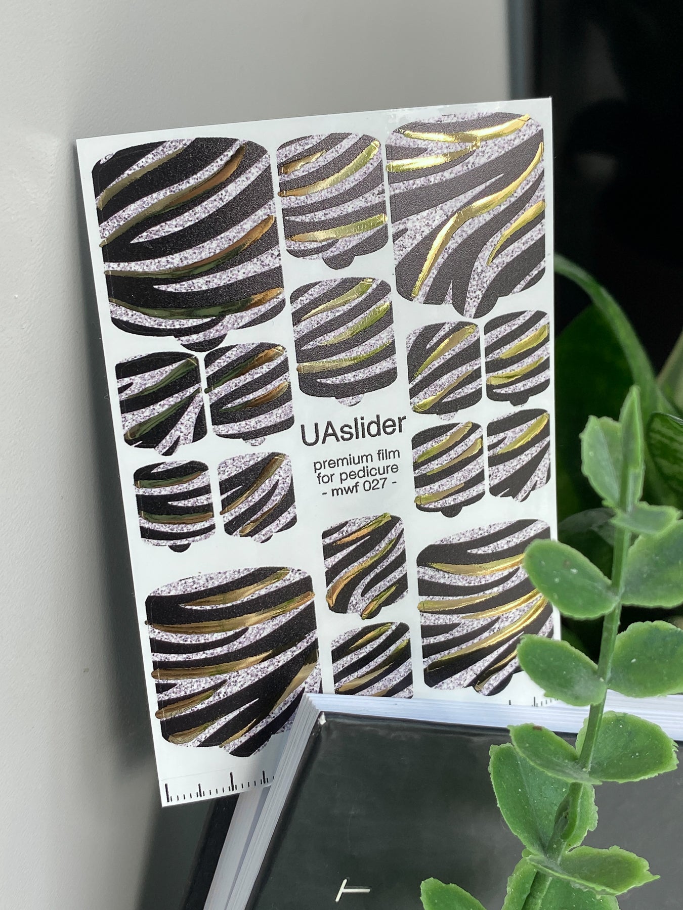 Pedicure nail wrap films mwf-027
