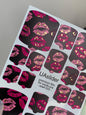 Pedicure nail wrap films mwf-025