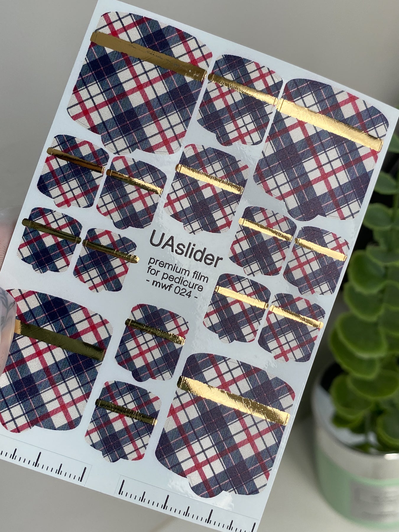 Pedicure nail wrap films mwf-024