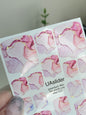 Pedicure nail wrap films mw-022