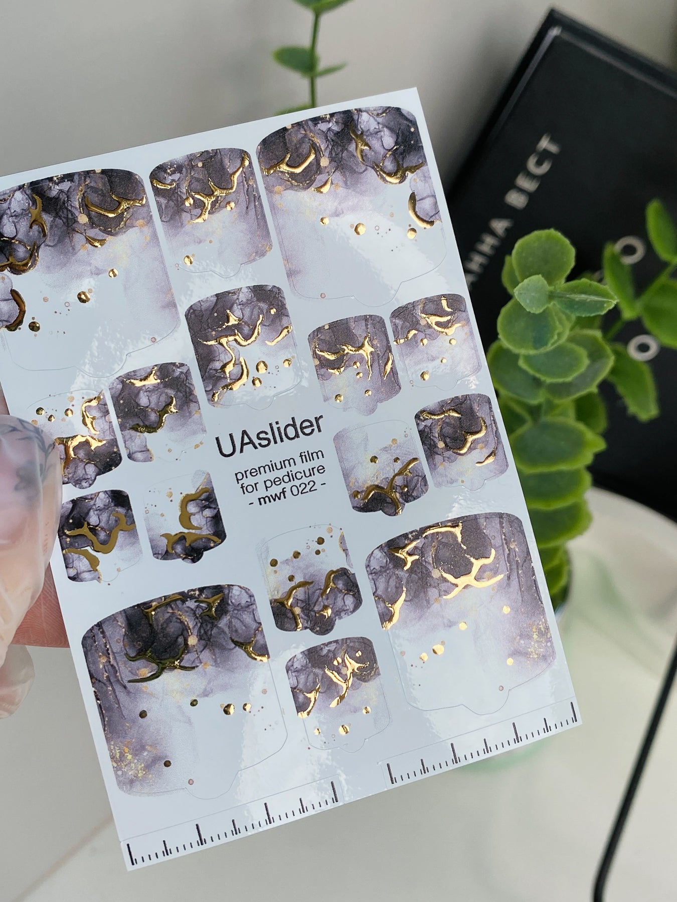 Pedicure nail wrap films mwf-022
