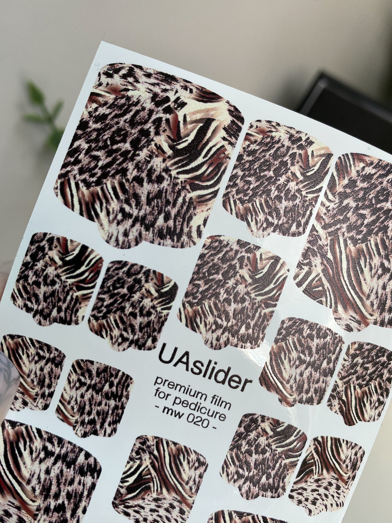Pedicure nail wrap films mw-020