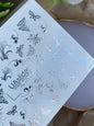 Nagel Water Decal Fs-117 | Water Slide Nagel Decals Vlinder | Ornamentale Krullen