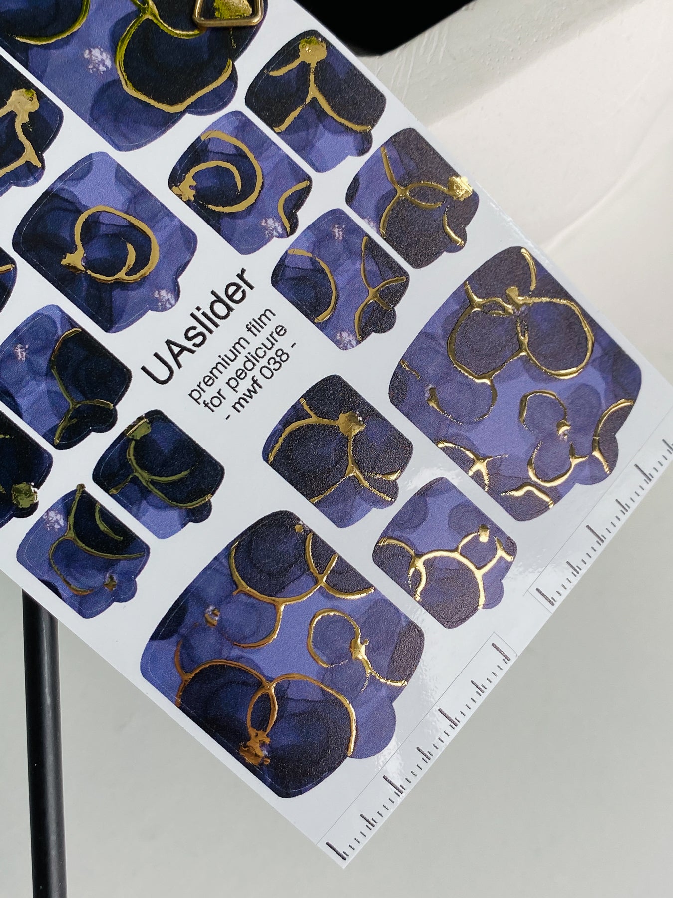 Pedicure nail wrap films mwf-038