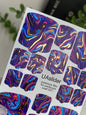 Pedicure nail wrap films mwf-037