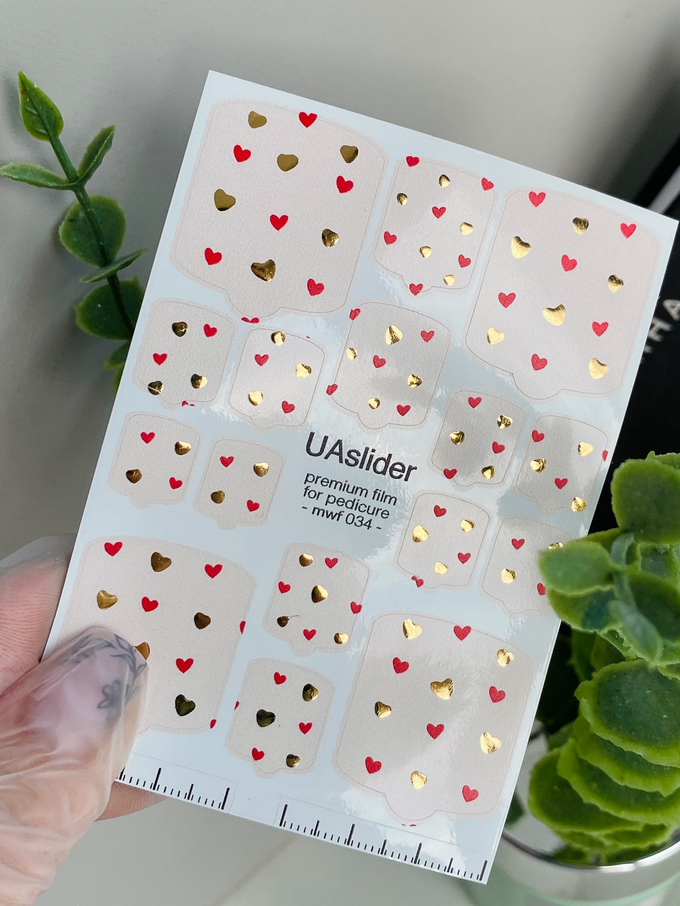 Pedicure nail wrap films mwf-034