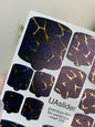 Pedicure nail wrap films mwf-033