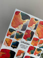 Pedicure nail wrap films mwf-030