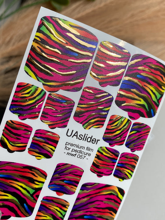 Pedicure nail wrap films mwf-057