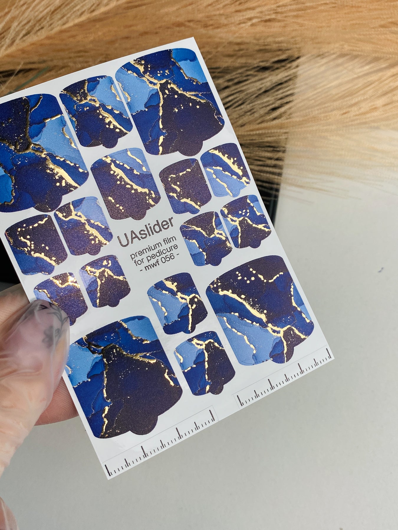 Pedicure nail wrap films mwf-056