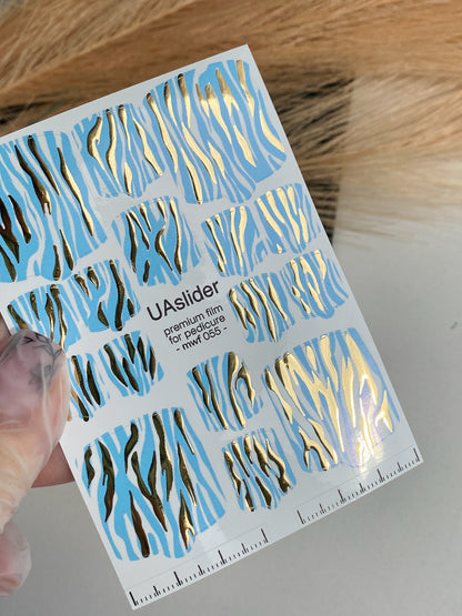 Pedicure nail wrap films mwf-055
