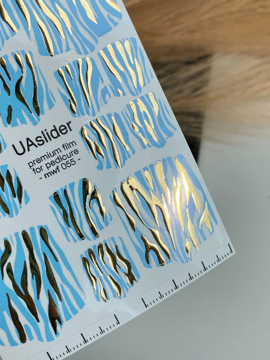 Pedicure nail wrap films mwf-055