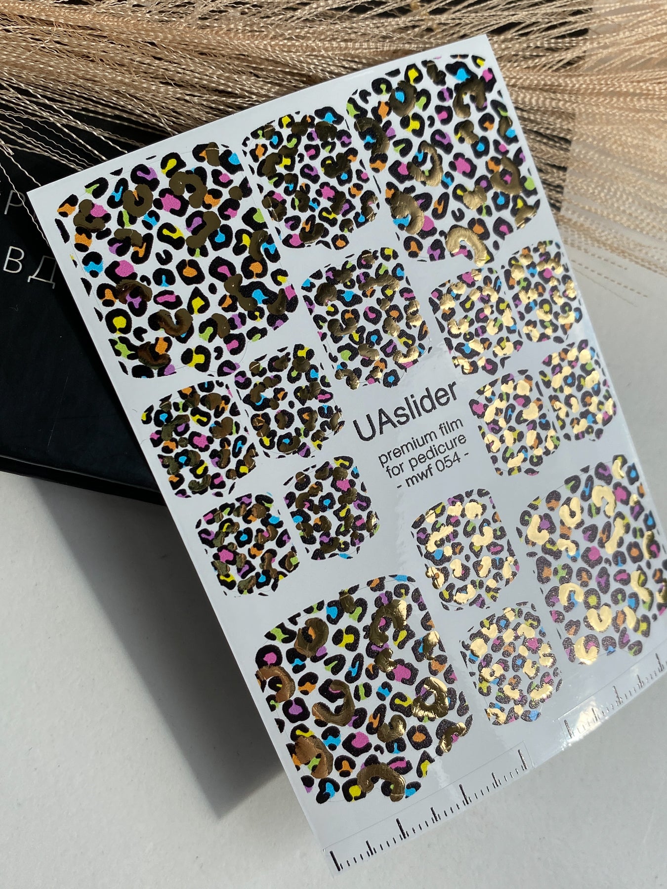 Pedicure nail wrap films mwf-054