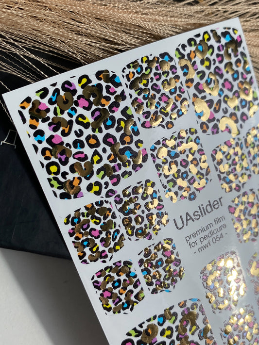 Pedicure nail wrap films mwf-054