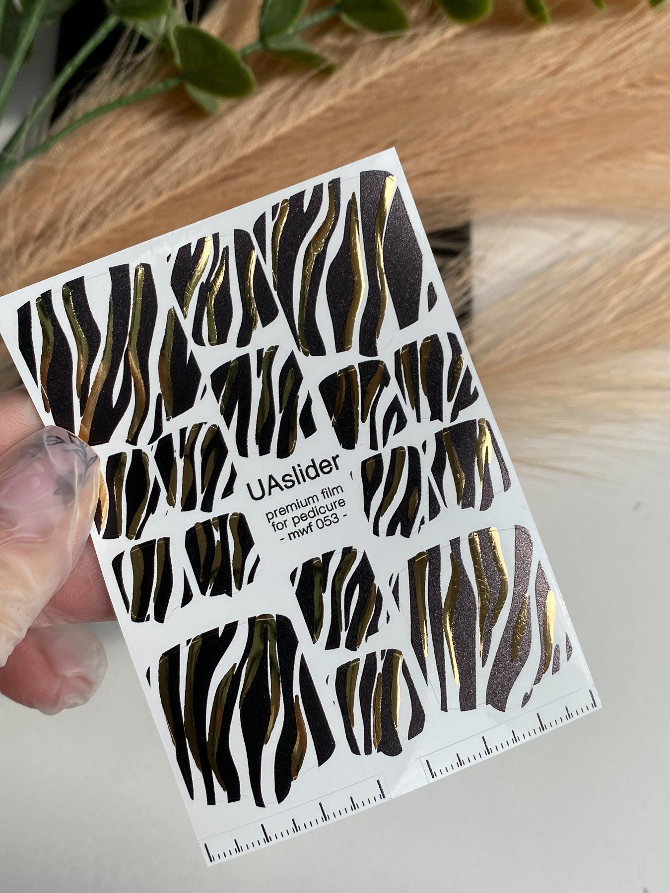 Pedicure nail wrap films mwf-053